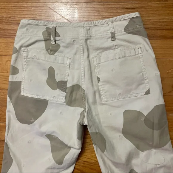 Anthropologie Pilcro The Wanderer Camo patchwork embroidered Utility Pants B2 - Picture 7 of 8
